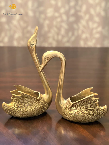 Brass Swan (set of 2)
